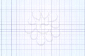 White squared paper seamless sheet texture, background