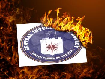 Flag burning - concept of war or crisis - CIA