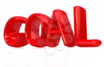 The word Goal on a white background