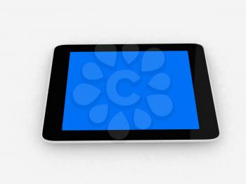 tablet pc on a white background