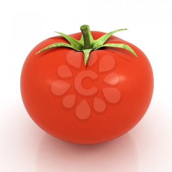 tomato on a white background