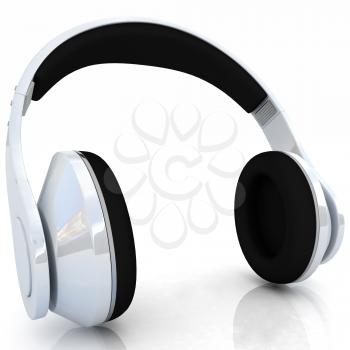 headphones on a white background