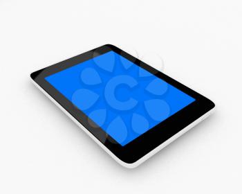 tablet pc on a white background