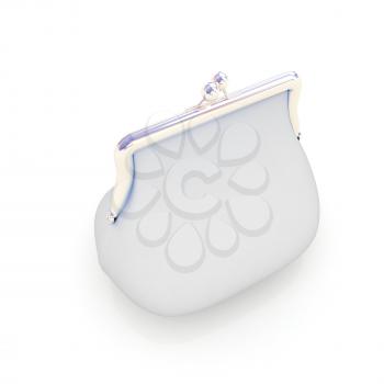 purse on white background 