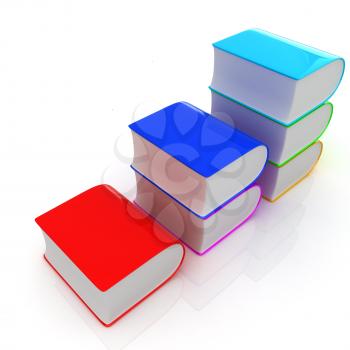Glossy Books Icon isolated on a white background