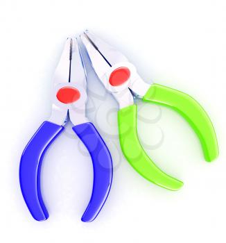 colorful pliers to work