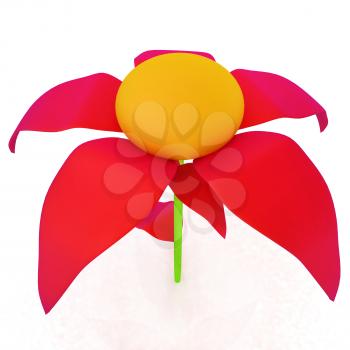 Flower icon 3d 