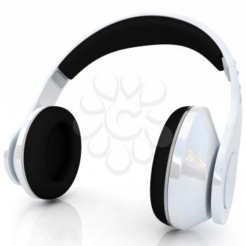 headphones on a white background