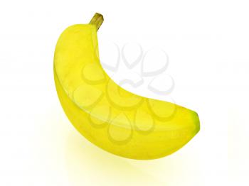 bananas on a white background