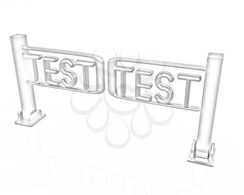 Test with turnstile on a white background