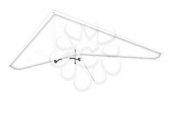 Hang glider isolated on a white background