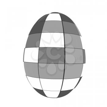 Easter egg on a white background