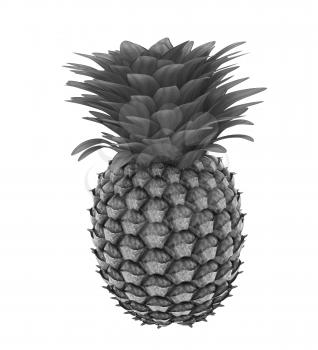 pineapple on a white background