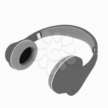 headphones on a white background