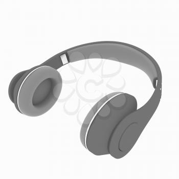 headphones on a white background