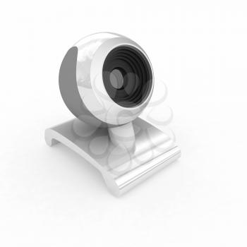 Web-cam on a white background