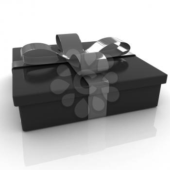 Gifts with ribbon on a white background 