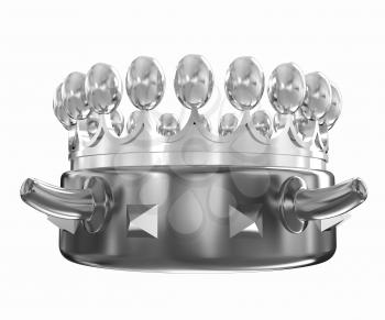 Gold crown isolated on white background 