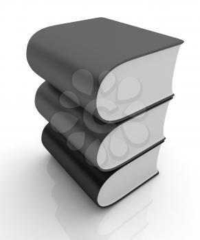 Glossy Books Icon isolated on a white background