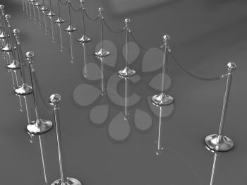 3d illustration of path to the success 