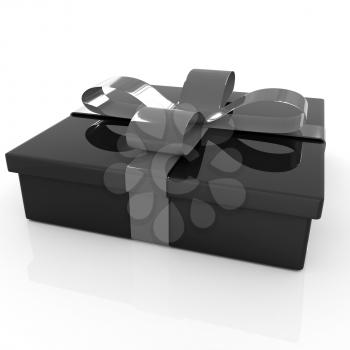 Gifts with ribbon on a white background 