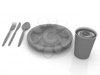 Fast-food disposable tableware