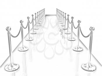 3d illustration of path to the success 