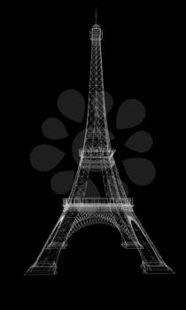 3d Eiffel Tower render