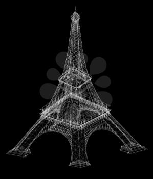 3d Eiffel Tower render