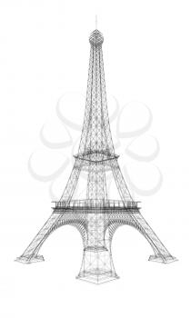 3d Eiffel Tower render