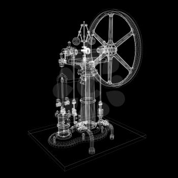 Perpetuum mobile. 3d render