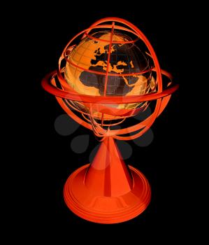 Terrestrial globe model 