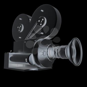 Old camera. 3d render