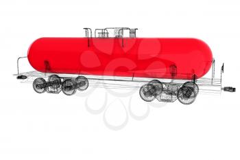 3D model cistern car