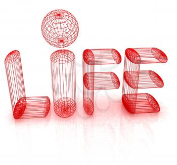 3d text life