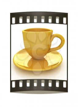 mug on a white background. The film strip