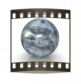 Sphere from  dollar. The film strip