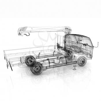 3d model truck