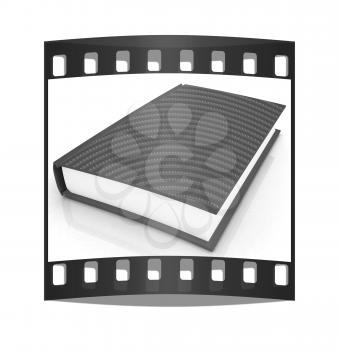 Book on a white background. The film strip