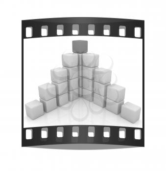 cubic diagram structure. The film strip