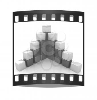 cubic diagram structure. The film strip