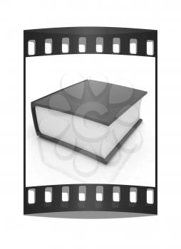 Book on a white background. The film strip