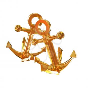 Gold anchors