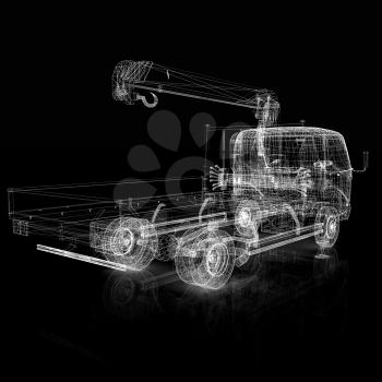 3d model truck