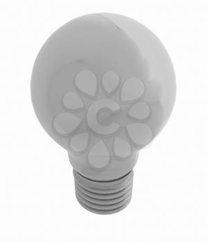 3d bulb icon