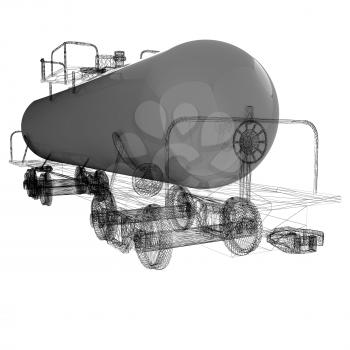 3D model cistern car