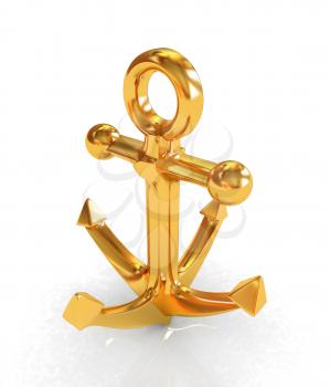 Gold anchor