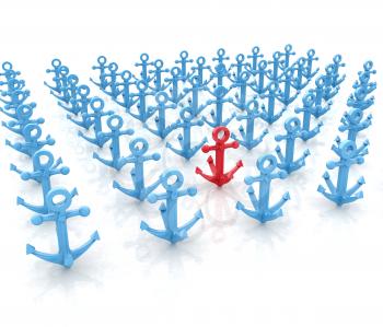 leadership concept with anchors