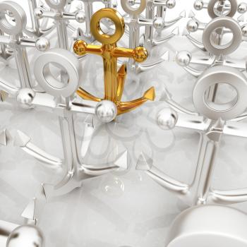 leadership concept with anchors