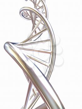 DNA structure model on white